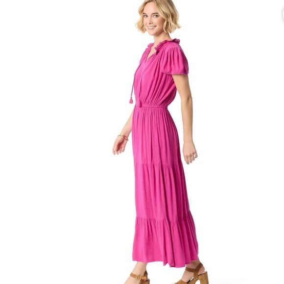 NWT Jessica Simpson Lexie Pink Maxi Dress Sz L - Picture 3 of 10